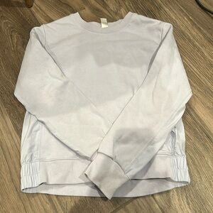 Athleta sweat shirt, light purple, girls large (12)